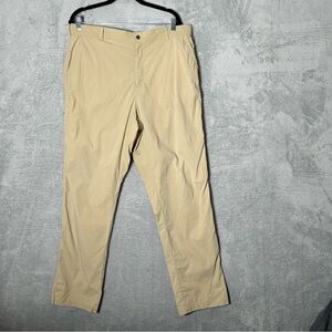 Coolibar Marco Summer Pants Mens Size 38X32 Khaki UPF 50 Outdoors Stretch Hiking